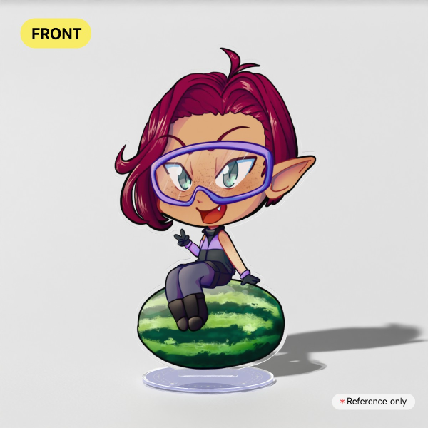 Clive, Watermelon Gremlin - Clear Acrylic Standees