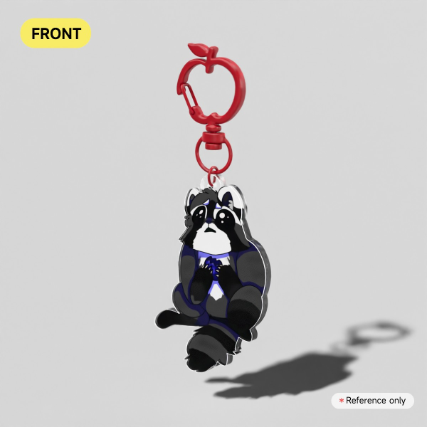 JIMOTHY THE RACCOON KEYCHAIN Full Bleed Acrylic Keychains