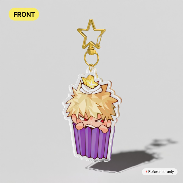 Katsuki Cupcake Keychain