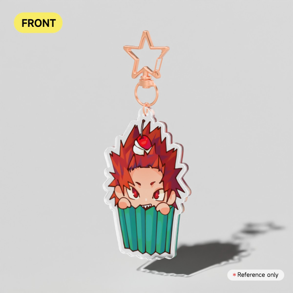 Kirishima Cupcake Keychain