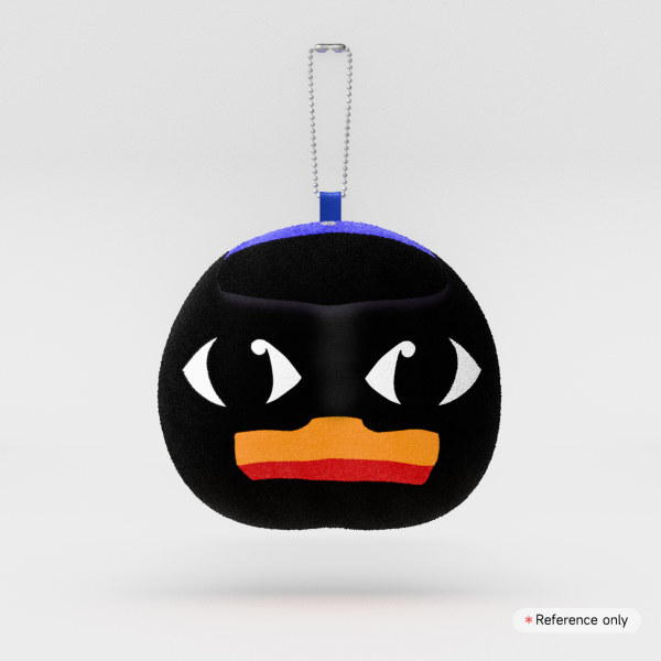 Officer duckman  Mochi Face Plush Keychain