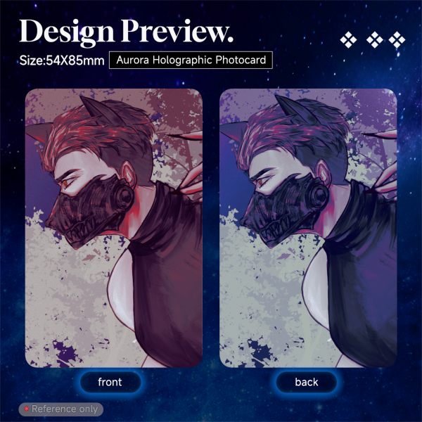 Into the Night Aurora Holographic Photocard