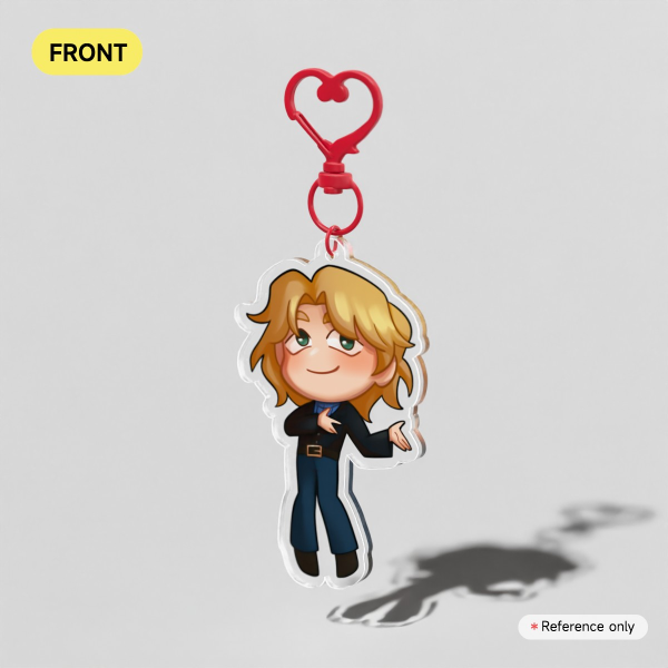 Chibi Edwin Double Sided Clear Acrylic Keychain