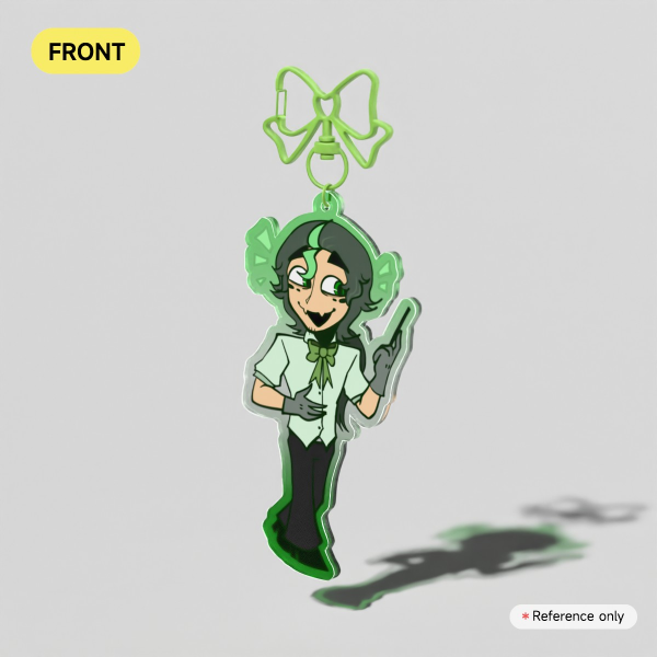 [ OC ] Clef || Colored Edge Acrylic Keychain
