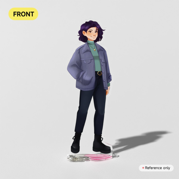 Adrien Lee (Fem Version) Double Sided Clear Acrylic Standee
