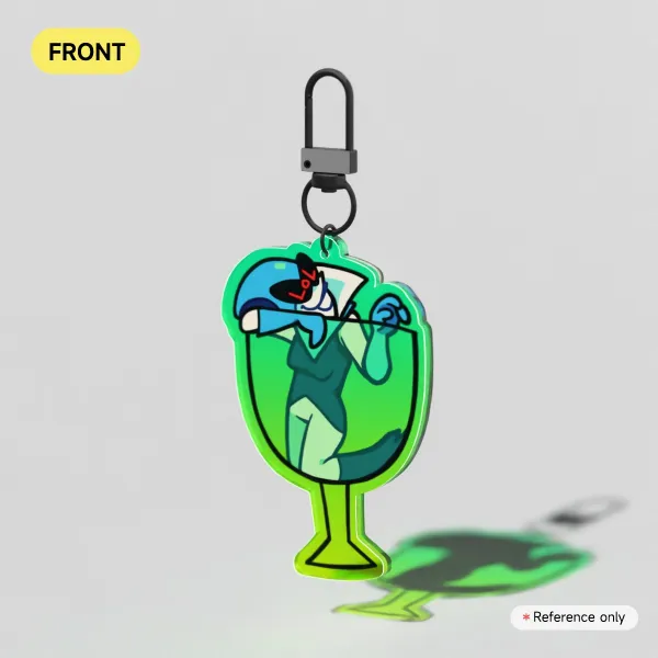 Queen Acid Glass - Colored Edge Acrylic Keychain