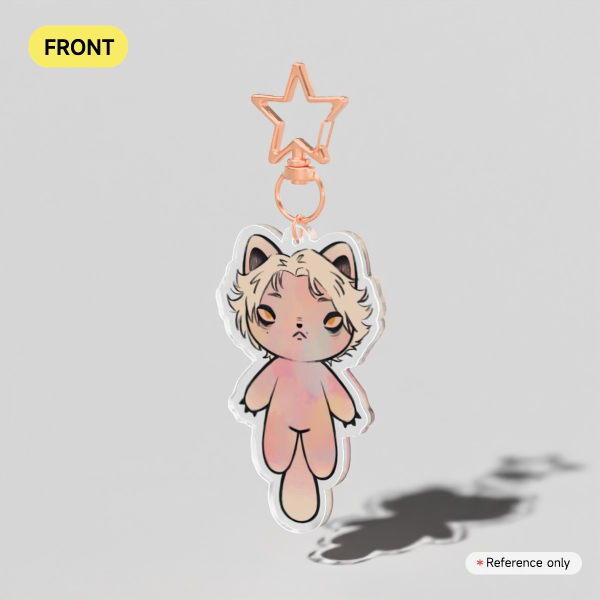Viktor Cat Clear Acrylic Keychains