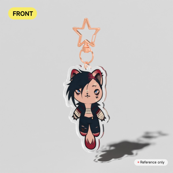 Vi Cat Clear Acrylic Keychains