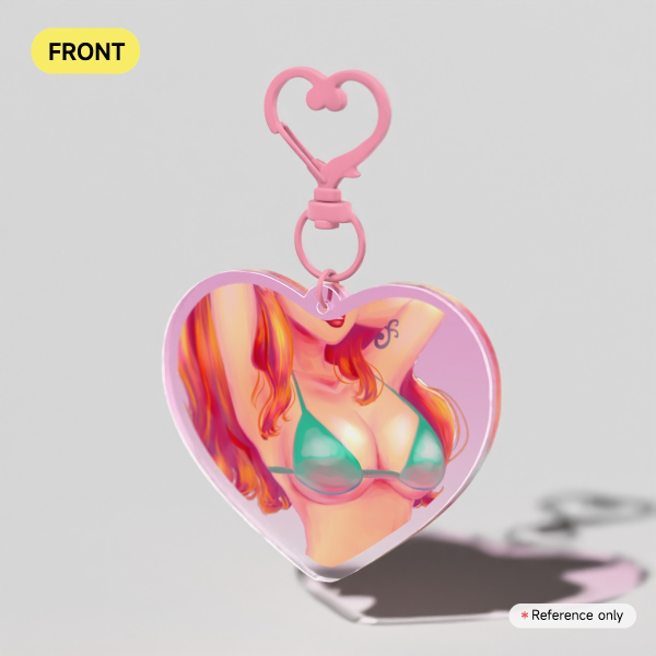 Nami Boobs Lover  Clear Acrylic Keychains