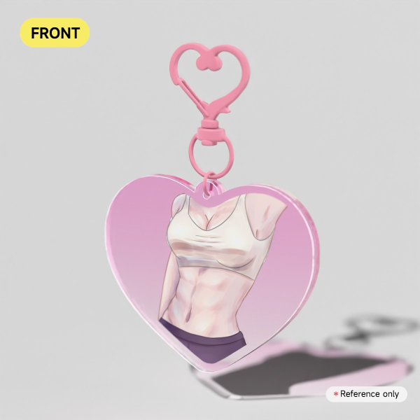 Mikasa Abs Lover Clear Acrylic Keychains