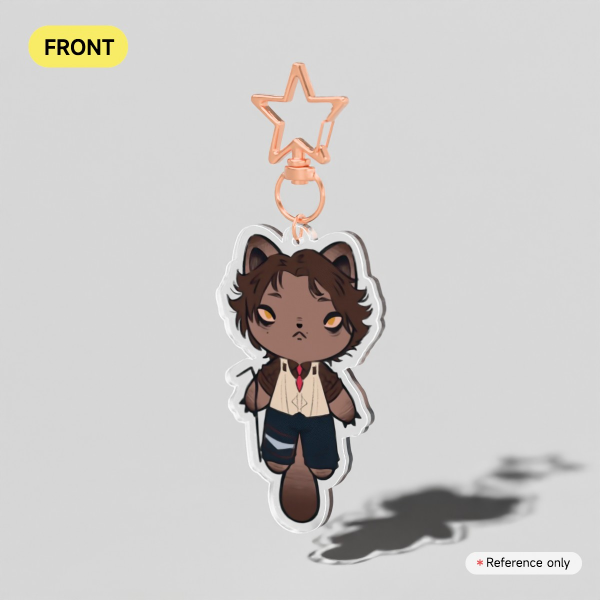 Viktor Cat Clear Acrylic Keychains