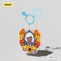 Flower Wreathed Prim Keychain