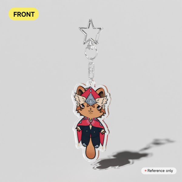 Utowin Cat Clear Acrylic Keychains