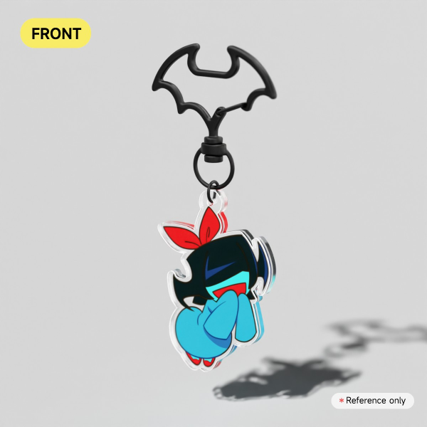 Aqua Deltarune Acrylic Keychain