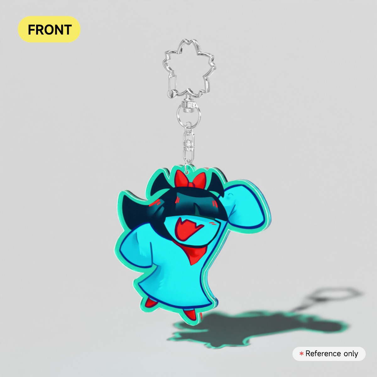 Aqua Chibi Keychain