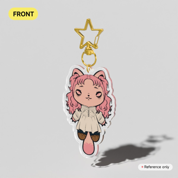 Tetia Cat Clear Acrylic Keychains