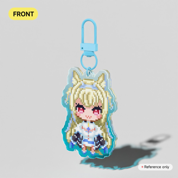 Fuwawa Abyssgard - Chibi Pixel Keychain