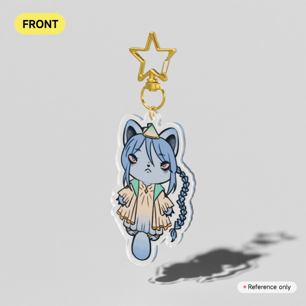 Riliphin Cat Clear Acrylic Keychains
