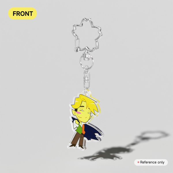 Flowery Deltarune Acrylic Keychain
