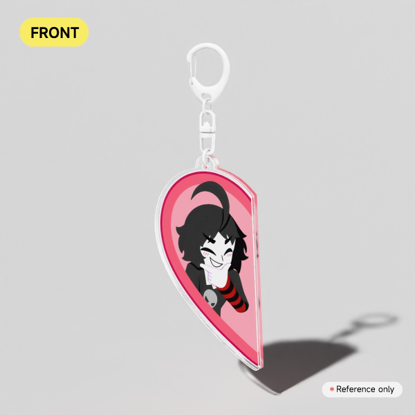 Half Heart Charm - Crowven