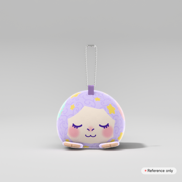 Marshmallow Sheep Mochikororin Plush Keychain