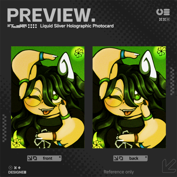 Jade Harley Card Liquid Sliver Holographic Photocard