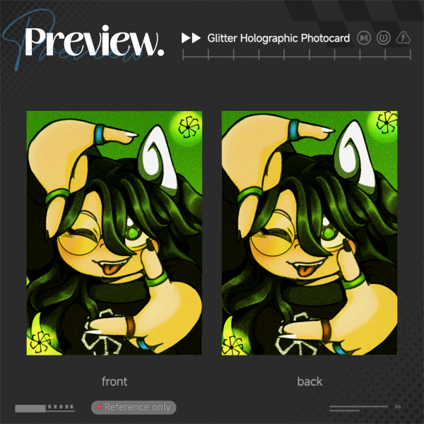 Jade Harley Card Glitter Holographic Photocard