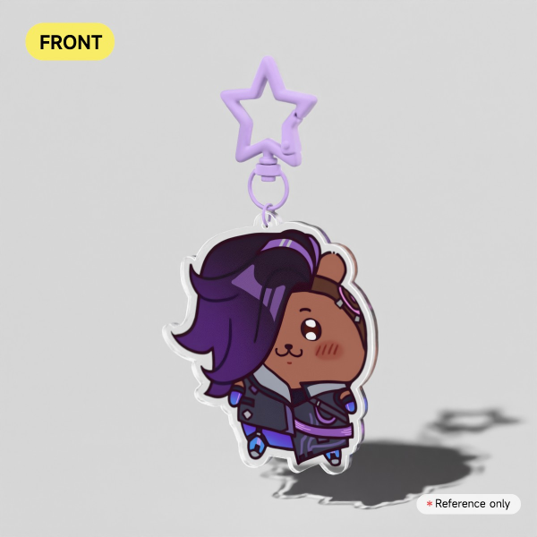 Overwatch x Chiikawa Sombra Acrylic Keychain