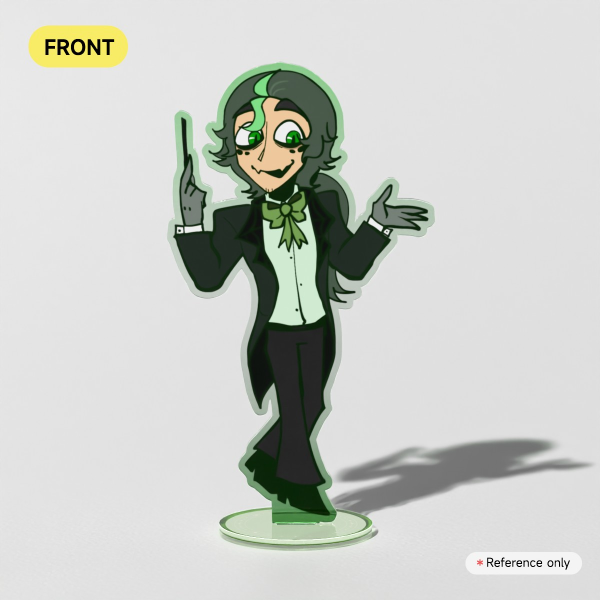 [ OC ] Clef [ VERSION 2 ] || Colored Edge Acrylic Standee