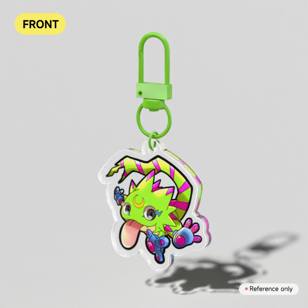 frannart gekkomon digimon keychain