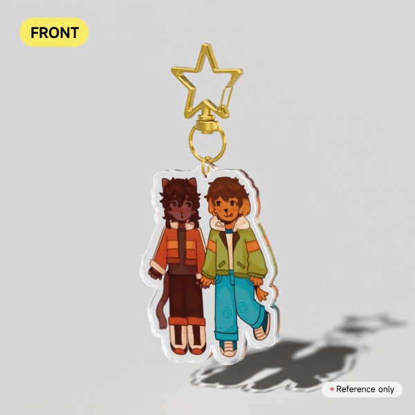 Puppy Kitty Klance Keychain