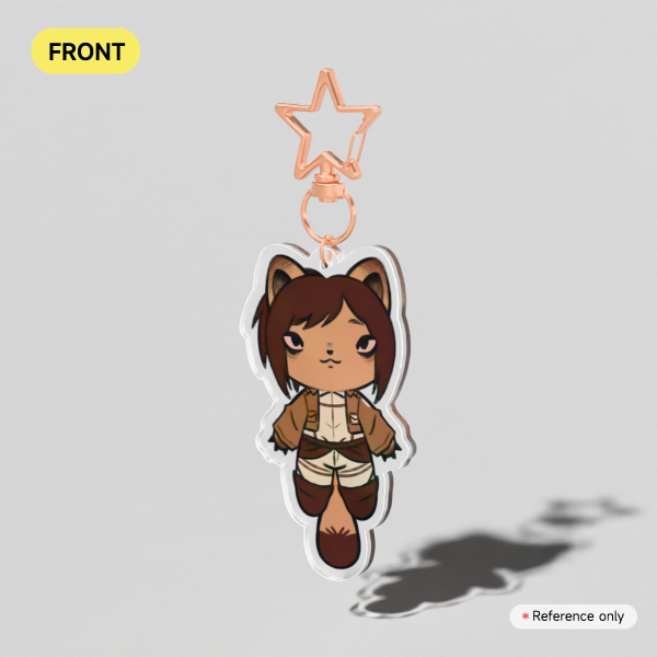 Sasha Cat Clear Acrylic Keychains