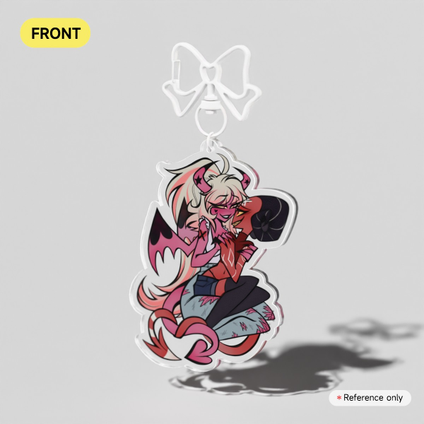 Verbie Snuggle - Clear Acrylic Keychain