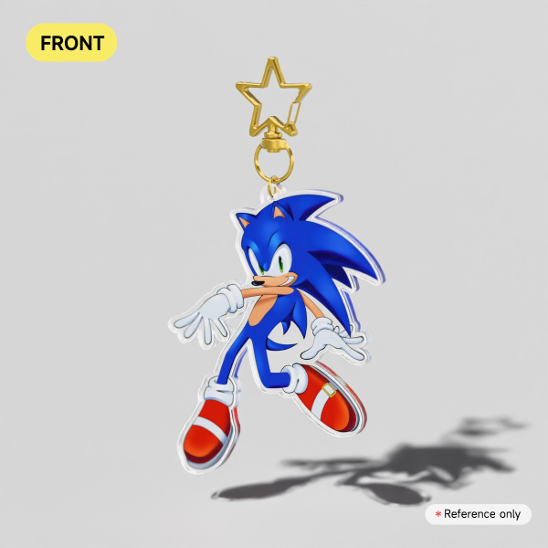 Sonic Clear Acrylic Keychain