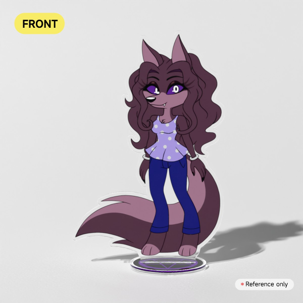 Violet - Clear Acrylic Standee