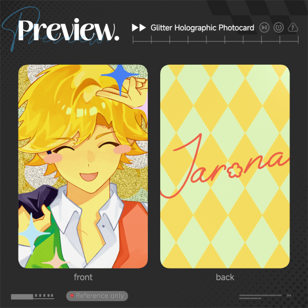 Deltarune | Flowery glitter photocard