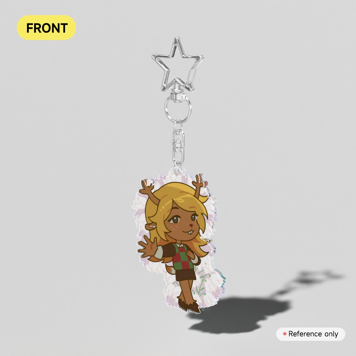 Noelle/Deltarune Double-sided Acrylic Keychain