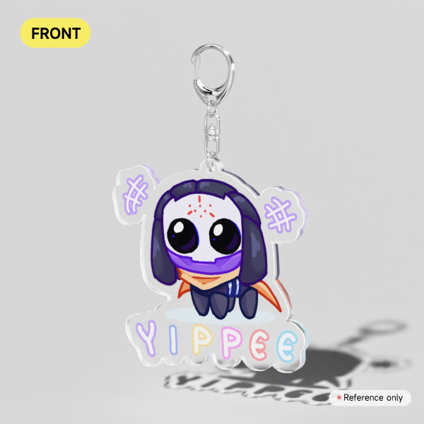 Ramattra Yippee (Text) | Chibi Text Acrylic Charm | Overwatch Fanart | EirArchitect