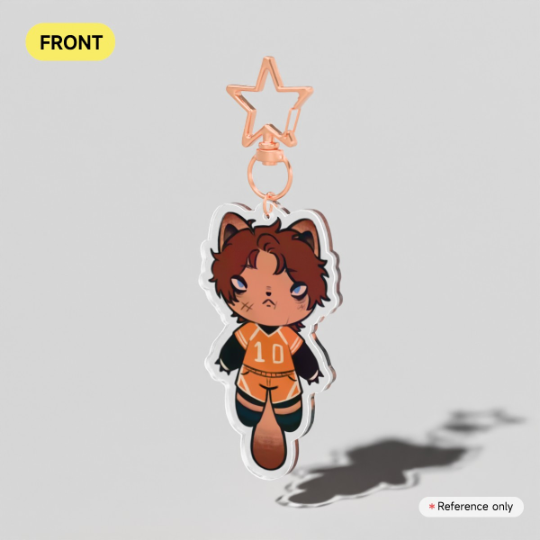 Neil Cat Clear Acrylic Keychains