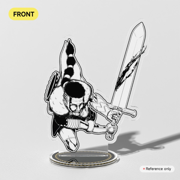 BQK B&W Clear Acrylic Standee
