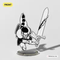 BQK B&W Clear Acrylic Standee