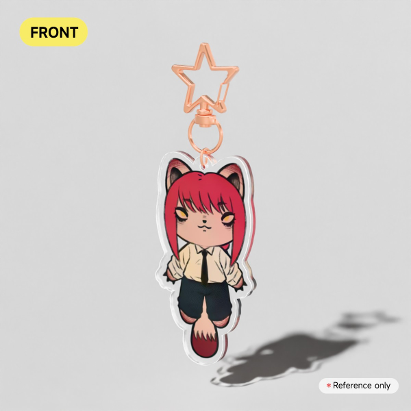 Makima Cat Clear Acrylic Keychains