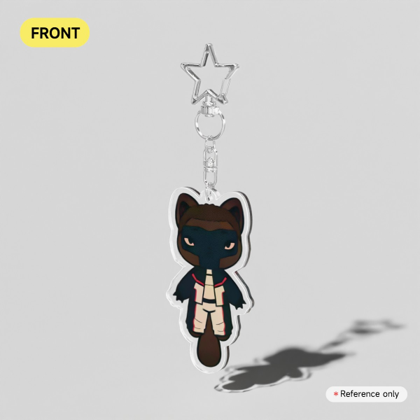 Mister Terrific Cat Clear Acrylic Keychains