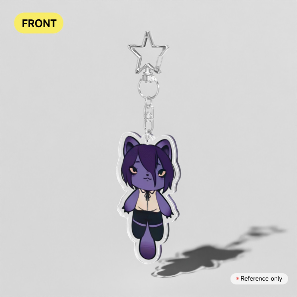 Reze Cat Clear Acrylic Keychains