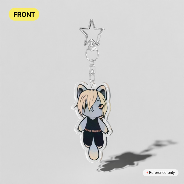 Quanxi Cat Clear Acrylic Keychains