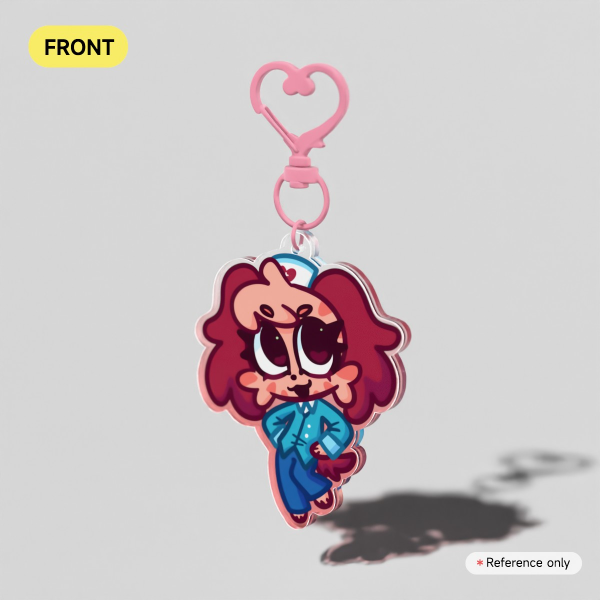 Nurse Coloured Edge Acrylic Keychain - Animal Hospital Roblox