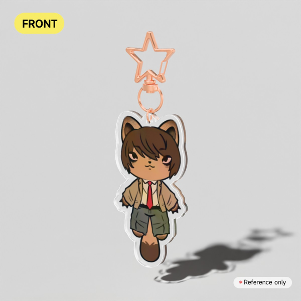 Light Cat Clear Acrylic Keychains