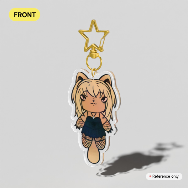 Misa Cat Clear Acrylic Keychains