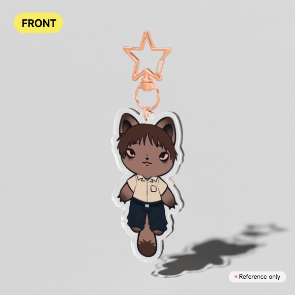 Shinji Cat Clear Acrylic Keychains