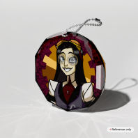 Human Sir Pentious Fanart Gemstone Keychains